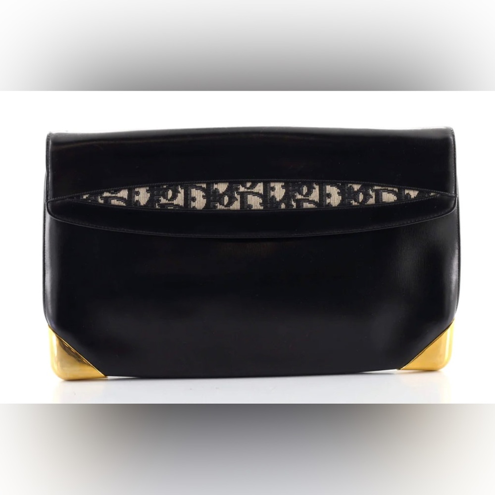 Christian Dior Vintage Trotter Calfskin Handbag